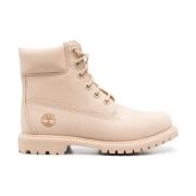 Grijze Nubuck Leren Waterdichte Laarzen Timberland , Pink , Dames