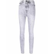 Blauwe Skinny High Waist Jegging Philipp Plein , Blue , Dames