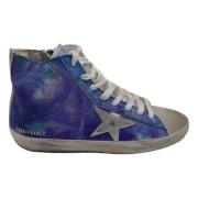 Blauwe Francy Sneakers Golden Goose , Blue , Dames