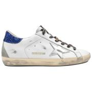 Zilveren Ster Glitter Sneakers Golden Goose , White , Dames