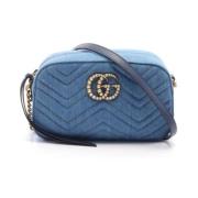 Pre-owned Leather gucci-bags Gucci Vintage , Blue , Dames