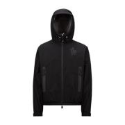 Outdoor Zwarte Jas Waterdicht Met Capuchon Moncler , Black , Heren