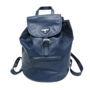 Pre-owned Leather prada-bags Prada Vintage , Blue , Dames