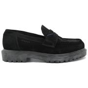 Zwarte Cow Suede Mocassins Gant , Black , Heren