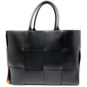 Pre-owned Leather shoulder-bags Bottega Veneta Vintage , Black , Dames