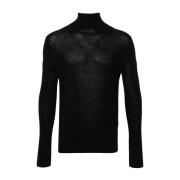 Midnight Blue Cashmere Blend Sweater Tom Ford , Blue , Heren