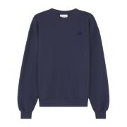 Foxy Patch Katoenen Sweatshirt Maison Kitsuné , Blue , Dames