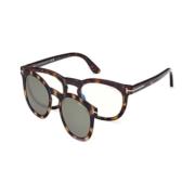 Klassieke Zwarte Zonnebril Tom Ford , Brown , Unisex