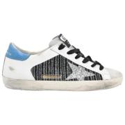 Superstar Wit Zwart Zilver Glitter Sneakers Golden Goose , Multicolor ...