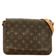 Pre-owned Canvas louis-vuitton-bags Louis Vuitton Vintage , Brown , Da...