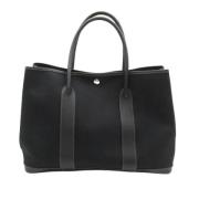 Pre-owned Canvas handbags Hermès Vintage , Black , Dames