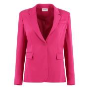 Gebreide single-breasted blazer P.a.r.o.s.h. , Pink , Dames