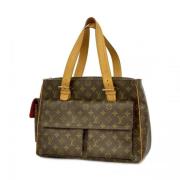 Pre-owned Canvas shoulder-bags Louis Vuitton Vintage , Brown , Dames