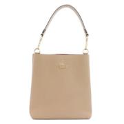 Pre-owned Leather handbags Coach Pre-owned , Beige , Dames