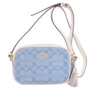 Pre-owned Canvas shoulder-bags Coach Pre-owned , Blue , Dames