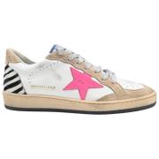 Witte Fluo Zebra Sneakers Golden Goose , Multicolor , Dames