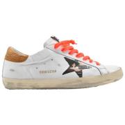 Wit Cognac Camouflage Superstar Sneakers Golden Goose , White , Heren