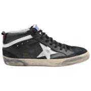 Mid Star Zwarte Sneakers Golden Goose , Black , Heren