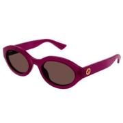 Stijlvolle zonnebril voor dagelijks gebruik Gucci , Purple , Unisex