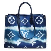 Pre-owned Canvas handbags Louis Vuitton Vintage , Blue , Dames