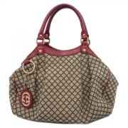 Pre-owned Canvas gucci-bags Gucci Vintage , Beige , Dames