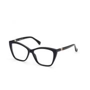 Elegante vierkante acetaatbril Max Mara , Black , Unisex