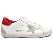 Rood Velvet Cream Sole Sneakers Golden Goose , White , Dames