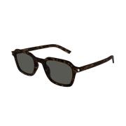 Slim 002 zonnebril van Havana acetaat Saint Laurent , Brown , Heren