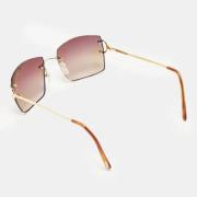 Pre-owned Acetate sunglasses Cartier Vintage , Brown , Dames