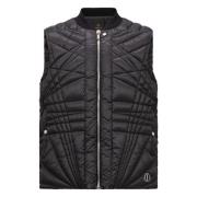 Zwarte jassen met geribbelde kraag Moncler , Black , Dames