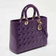 Pre-owned Fabric dior-bags Dior Vintage , Purple , Dames