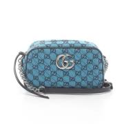 Pre-owned Leather gucci-bags Gucci Vintage , Blue , Dames