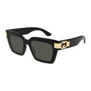 Stijlvolle zonnebril voor dagelijks gebruik Gucci , Black , Unisex