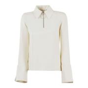 Henley Top Wire Puller JW Anderson , White , Dames