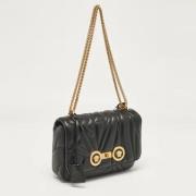 Pre-owned Leather shoulder-bags Versace Pre-owned , Black , Dames