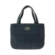 Pre-owned Canvas handbags Burberry Vintage , Blue , Dames