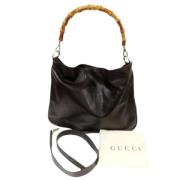 Pre-owned Leather gucci-bags Gucci Vintage , Brown , Dames