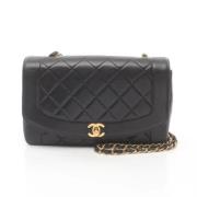 Pre-owned Leather chanel-bags Chanel Vintage , Black , Dames