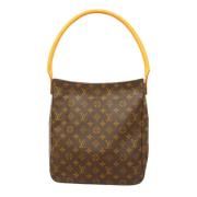 Pre-owned Canvas handbags Louis Vuitton Vintage , Brown , Dames