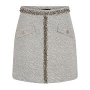 Elegante zwart/witte rok Galantusbbmabelle Bruuns Bazaar , Gray , Dame...