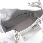 Pre-owned Leather dior-bags Dior Vintage , Gray , Dames