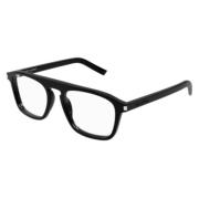 Stijlvol Zwart Leren Schoudertas Saint Laurent , Black , Unisex