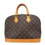 Pre-owned Canvas handbags Louis Vuitton Vintage , Brown , Dames