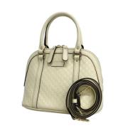 Pre-owned Leather crossbody-bags Gucci Vintage , White , Dames