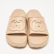 Pre-owned Rubber sandals Gucci Vintage , Beige , Heren