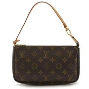 Pre-owned Canvas clutches Louis Vuitton Vintage , Brown , Dames