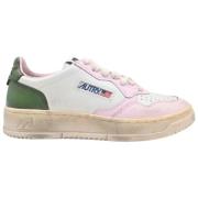 Vintage Lage Sneakers Wit/Paars/Cyprus Autry , Multicolor , Dames