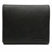 Pre-owned Leather wallets Prada Vintage , Black , Heren