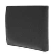 Pre-owned Leather wallets Bvlgari Vintage , Black , Heren