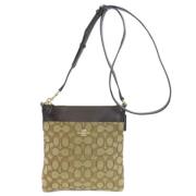 Pre-owned Canvas shoulder-bags Coach Pre-owned , Brown , Dames